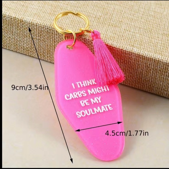 NWT Funny Carbs Keychain - Picture 4 of 4